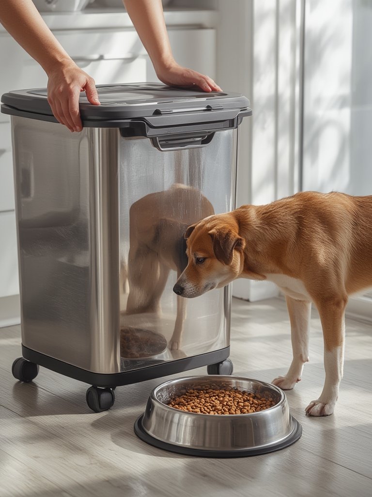 Dog Food Storage: 7 Tested Solutions For Keeping Pet Food Fresh In 2026 2 dog food in action