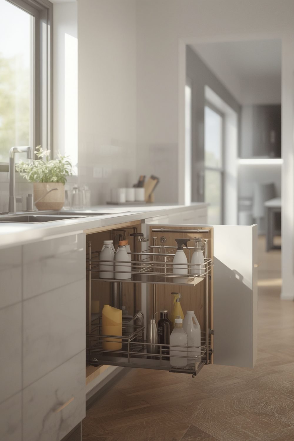 Best under sink organizers that fit around pipes - Illustration 1