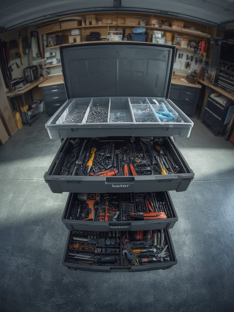 tool organizer in action